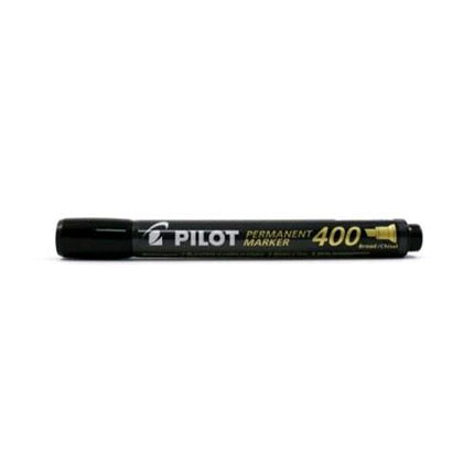 PILOT SCA-400 MARCATORE PERMANENTE NERO PUNTA A SCALPELLO 4 mm CONF 12 Pz.