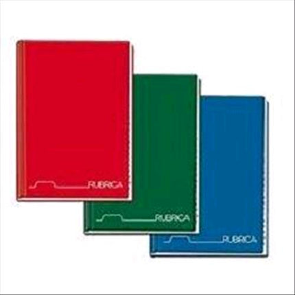 BLASETTI RUBRICA TELEFONICA CARTONATA 210X297 mm A4 96 FOGLI 70 GR COL. ASSORTITI