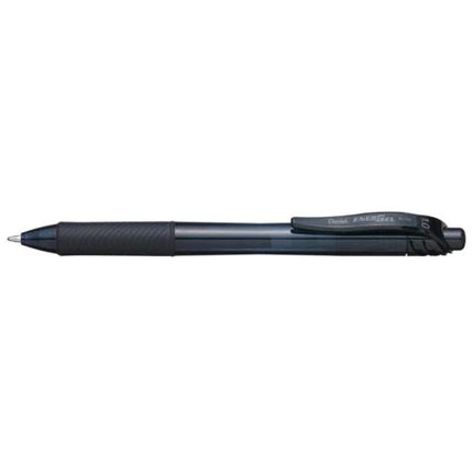 PENTEL ENERGEL X CLICK PENNA ROLLER A SCATTO INCHIOSTRO GEL NERO PUNTA CONICA 1 mm CONF 12 Pz.