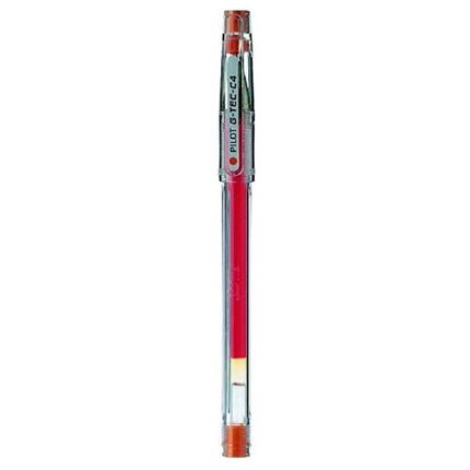 PILOT G-TEC-C4 PENNA ROLLER INCHIOSTRO GEL ROSSO PUNTA AD AGO 0.40 mm CONF 12 Pz.