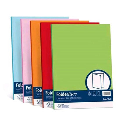 CARTOTECNICA FAVINI LUCE E ACQUA CARTELLINE A L 250X340 mm COL. VERDE CONF 50 Pz.