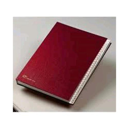 FRASCHINI 640-DR CLASSIFICATORE ALFABETICO A-Z IN DERMOIDE 240X340 mm COL. ROSSO