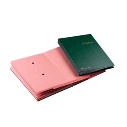 FRASCHINI LIBRO FIRMA 18 INTERCALARI IN DERMOIDE 240X340 mm COL. VERDE