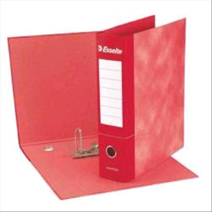 ESSELTE ESSENTIAL G73 REGISTRATORE FORMATO COMMERCIALE 230X300X80 mm COL. ROSSO CONF 6 Pz.