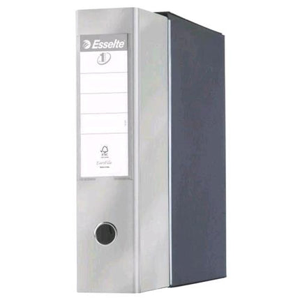 ESSELTE EUROFILE G55 REGISTRATORE FORMATO PROTOCOLLO 230X330X80 mm COL. GRIGIO METALLIZZATO CONF 6 Pz.