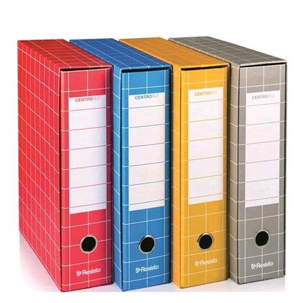 RESISTO CENTRO FILE REGISTRATORE FORMATO PROTOCOLLO 285X350X80 COL. GRIGIO CONF 6 Pz.