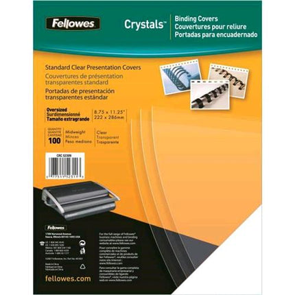 FELLOWES CLEAR COPERTINA IN PVC 212X294 mm A4 240MY COL. TRASPARENTE CONF 100 Pz.