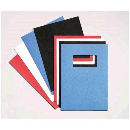 GBC COPERTINE GOFFRATE IN CARTONCINO 210X297 mm A4 COL. NERO CONF 100 Pz.