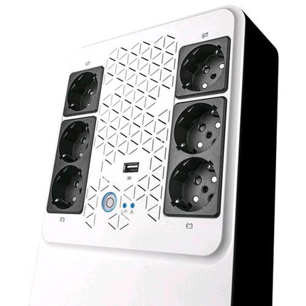 LEGRAND UPS BTICINO 310082 GRUPPO DI CONTINUIT¿ NEW KEOR MULTIPLUG CON CARICATORE USB, 800 VA/480 W