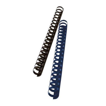 GBC DORSI IN PLASTICA A SPIRALE 21 ANELLI DA 8 mm RILEGATURA 1/45 FOGLI COL. BLU CONF 100 Pz.