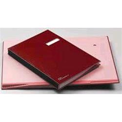 Fraschini libro firma 18 intercalari in dermoide 240X340 mm col. rosso