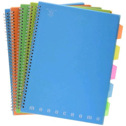 PIGNA MONOCROMO BLOCCO A4 80 GR QUADRETTI 5 mm COL. ASSORTITI FLUO CONF 5 Pz.
