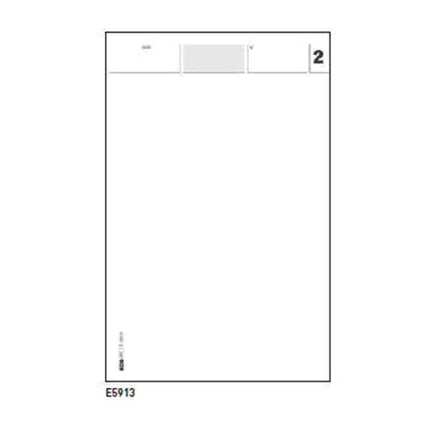 EDIPRO COMANDE BLOCCO AUTOCOPIANTE 2 FOGLI 99X170 mm 50 FOGLI CONF 20 Pz.