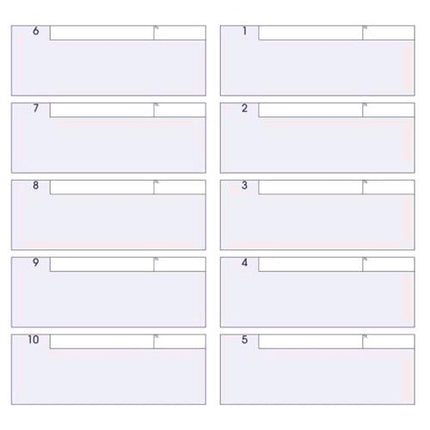 DATA UFFICIO BUONI ALBERGO DI CONSEGNA 210X195 mm AUTOCOPIANTI 960 TAGLIANDI NUMERATI CONF 5 Pz.