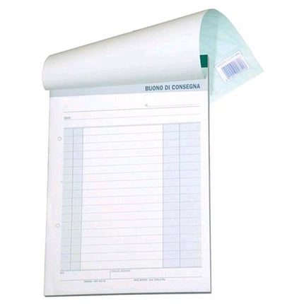 DATA UFFICIO BUONI DI CONSEGNA BLOCCO AUTOCOPIANTE 2 FOGLI 150X210 mm 100 FOGLI CONF 5 Pz.