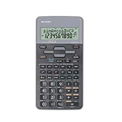 SHARP EL531THBGY CALCOLATRICE SCIENTIFICA 12 CIFRE 2 LINEE 273 FUNZIONI COL. GRIGIO