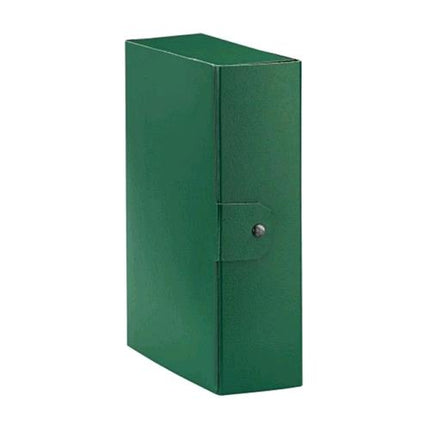 BREFIOCART CARTELLE PORTA PROGETTO IN PRESSPAN CON BOTTONI 250X350 mm DORSO 12 CM COL. VERDE CONF 5 Pz.