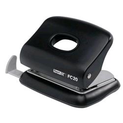 Rapid FC20 perforatore 2 fori in acciaio capacita' foratura 20 fogli fori 5.5 mm col. blu
