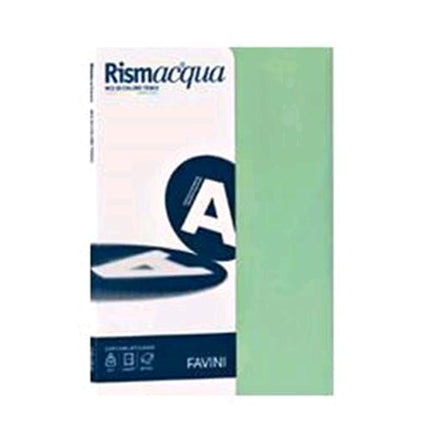 CARTOTECNICA FAVINI RISMACQUA CARTA A4 100 FOGLI 90 GR COL. VERDE CHIARO 09
