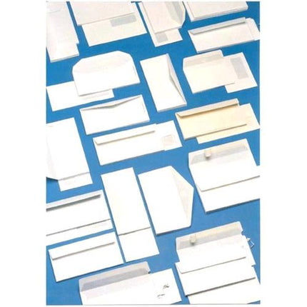 BLASETTI BUSTE DI CARTA CON FINESTRA GOMMATA 160X230 mm 80 GR COL. BIANCO CONF 500 Pz.