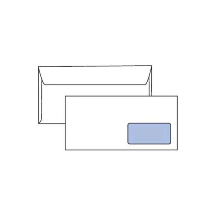 PIGNA SPEEDMATIC BUSTE DI CARTA CON FINESTRA GOMMATA 110X230 mm 80 GR COL. BIANCO CONF 500 Pz.