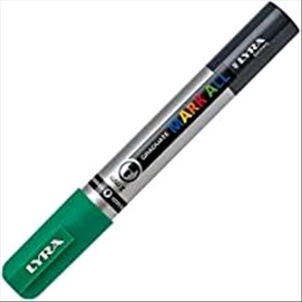 LYRA GRADUATE MARK ALL MARCATORE PERMANENTE PUNTA CONICA 2 mm VERDE PRATO CONF 6 Pz.