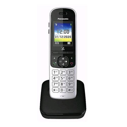 PANASONIC KX-TGH710JTS CORDLESS SINGOLO DISPLAY A COLORI VIVAVOCE RESISTENTE AGLI URTI ECO MODE PLUS SILVER NERO