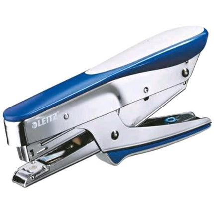 LEITZ CUCITRICE 5545 A PINZA CARICAMENTO POSTERIORE CAPACITA FINO A 15 FOGLI 150 PUNTI TIPO PUNTI NUMERO 10 BLU METALLIZZATO