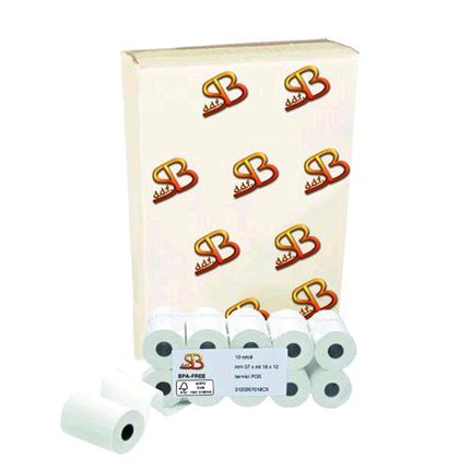 SA.BA.CART ROTOLO IN CARTA TERMICA X POS MM57X16MT ANIMA 12 mm CONF 10 Pz.