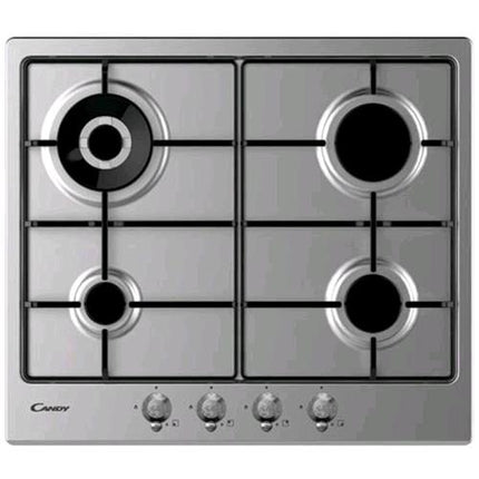 CANDY CHW6BR4WTX PIANO COTTURA A GAS DA INCASSO 4 FUOCHI INOX