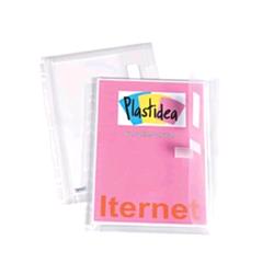 Plastidea busta A soffietto 3 cm in pp con velcro 220X315 mm foratura universale trasparente conf 10 pz.