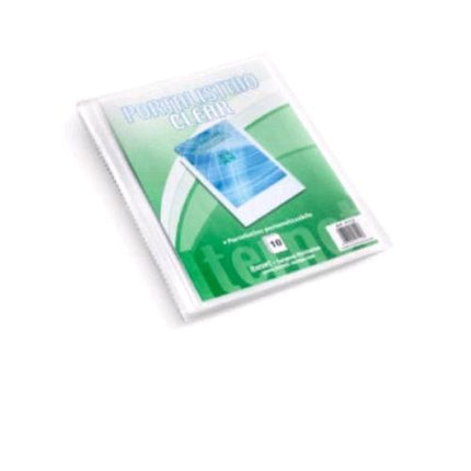 PLASTIDEA CLEAR PORTALISTINI PERSONALIZZBILE IN PP 240X320 mm 50 BUSTE TRASPARENTE
