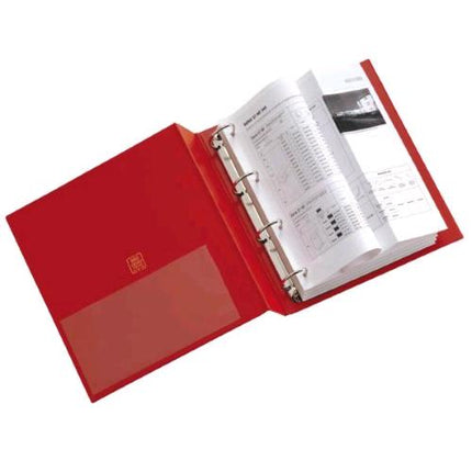 SEI ROTA STELVIO RACCOGLITORE 4 ANELLI TONDI 30MM IN COLPAN 220X300MM A4 DORSO 3CM BLU