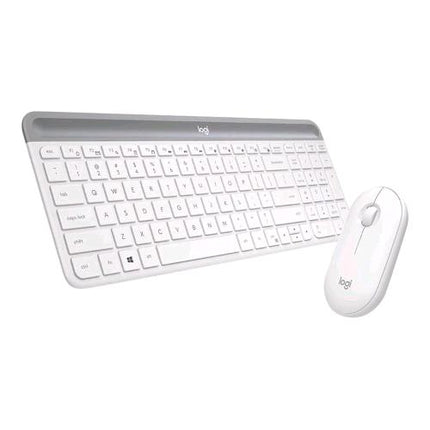 LOGITECH COMBO MK470 SET TASTIERA SLIM + MOUSE WIRELESS BIANCO