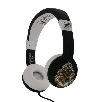 OTL HARRY POTTER HOGWARTS CREST CUFFIE CON FILO JACK 3.5 MM NERO BIANCO
