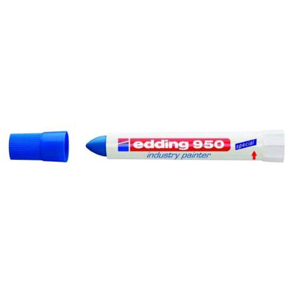 EDDING 950 MARCATORE SPECIALE A CERA PUNTA CONICA 10 mm BLU CONF 10 Pz.
