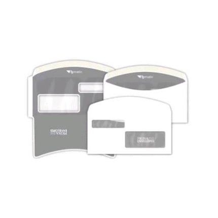 PIGNA FLYMATIC BUSTE DI CARTA 2 FINESTRE 11.5X23 CM BIANCO CONF 1000 Pz.