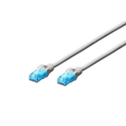 DIGITUS CAVO DI RETE UTP CAT 5E 2 X M RJ-45 NON SCHERMATO 10 MT GRIGIO