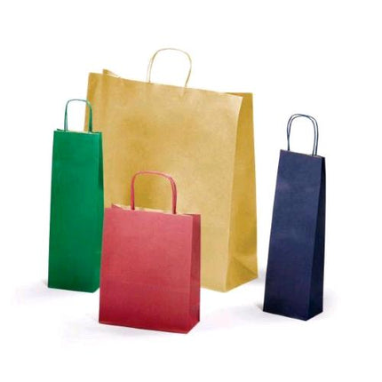 SAUL SADOCH REX ALLEGRA SACCHETTO CON MANICO IN CARTA 41X12X36 CM COLORI ASSORTITI CONF 25 Pz.