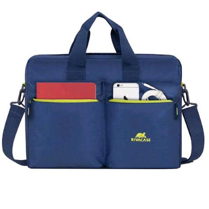 RIVACASE BORSA A TRACOLLA PER NOTEBOOK DA 16" IN POLIESTERE 42X30X11 CM 8 SCOMPARTI BLU