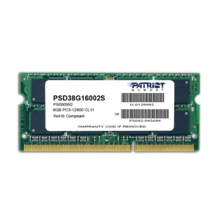 PATRIOT PC3-12800 8GB DDR3 1.600MHz CL 11 SO-DIMM