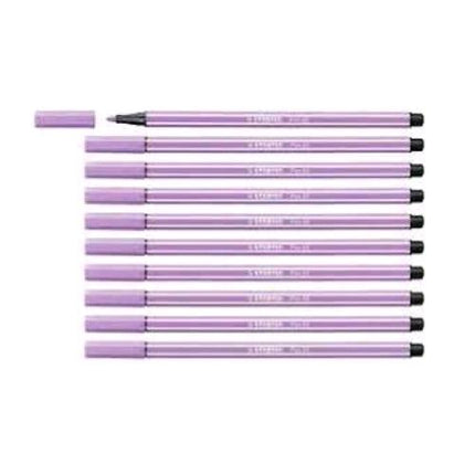 STABILO PEN 68 PENNARELLI PUNTA ROBUSTA 1 mm LILLA CONF 10 Pz.