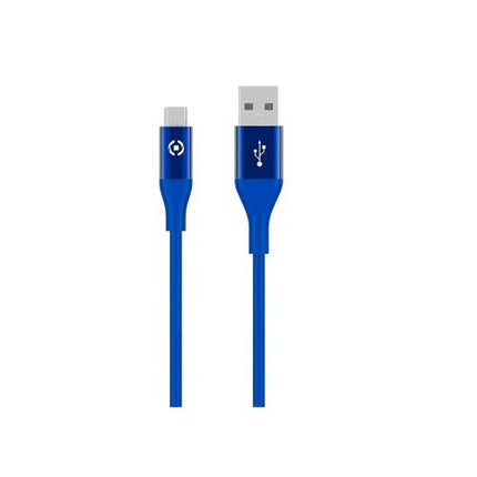 CELLY CAVO ADATTATORE DA USB-A A MICRO USB 12 W 2.4A 3 MT BLU