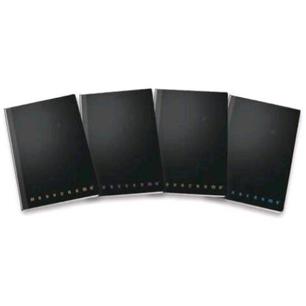 PIGNA MONOCROMO QUADERNO A4 220X280 mm 80 GR CUCITURA FILO REFE 80 FOGLI A RIGHE 1R NERO CONF 5 Pz.