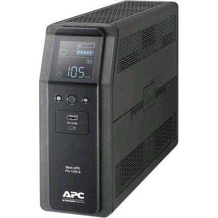 APC BR1200SI BACK UPS GRUPPO DI CONTINUITA' AVR 720 W 1.200 Va CONNETTORI 8 X AC INTERFACCIA LCD