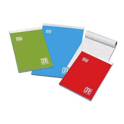 BLASETTI IMPATTO ZERO BLOCCHI A4 80 GR QUADRETTI 5M 60 FOGLI COLORI ASSORTITI CONF 12 Pz.