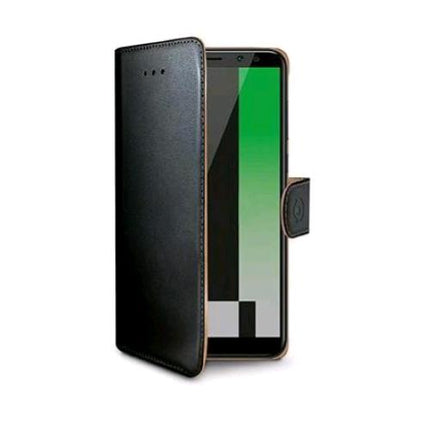 CELLY HUAWEI MATE 10 LITE CUSTODIA A PORTAFOGLIO SIMILPELLE FLAP MAGNETICO NERO
