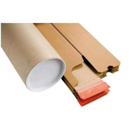 COLOMPAC TUBO FUSTELLATO IN CARTONE 705X108X108 mm CON DOPPIO ADESIVO MARRONE CONF 10 Pz.