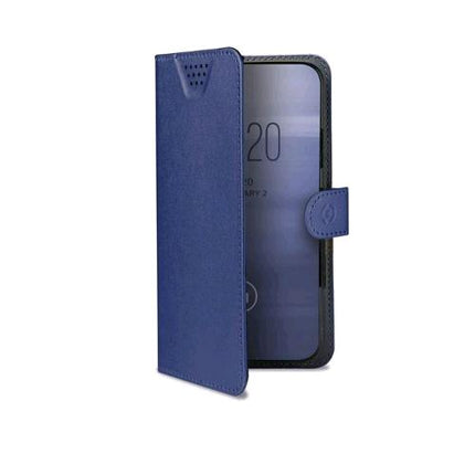 CELLY WALLYONE CUSTODIA UNIVERSALE AD AGENDA IN SIMILPELLE 5.0" - 5.5" BLU