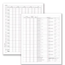 Data Ufficio registro prospetto riepilogolativo per associazioni sportive 310X245 mm 8 fogli conf 5 pz.
